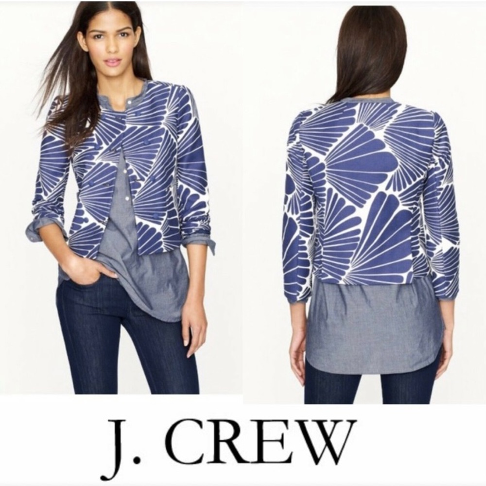 J.Crew Fanfare Cropped Double Breasted Jacket Size 0